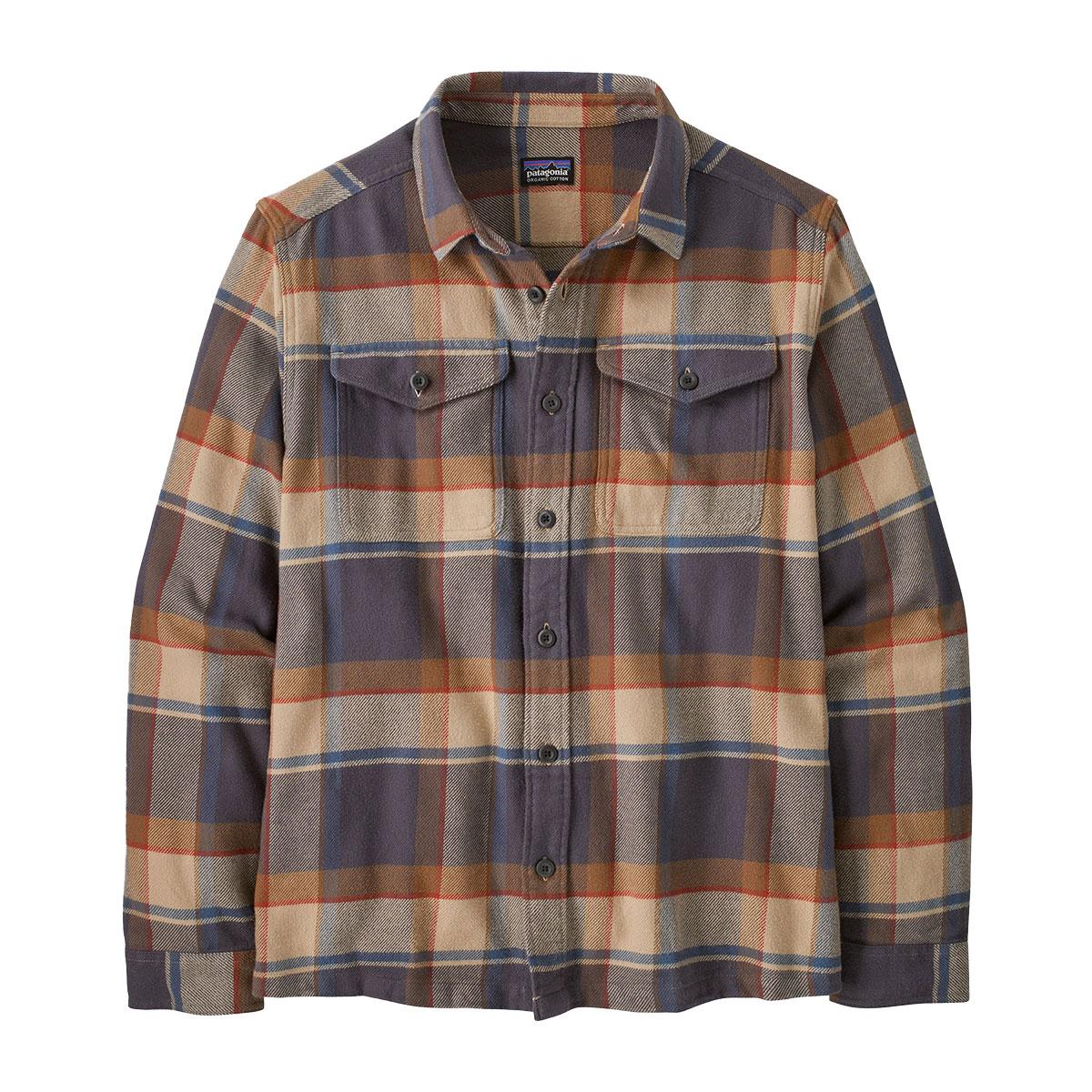 Patagonia Fjord Flannel Shirt Men's in Sunrise Ridge Forge Grey